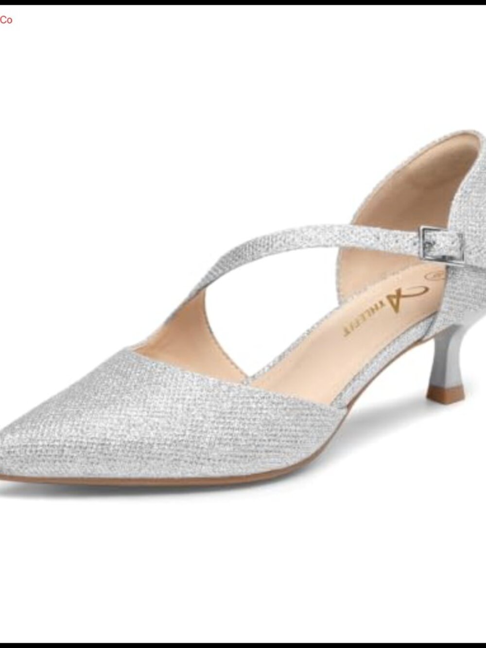 Women's Low Kitten Heel Pumps Pointed Toe Dress Shoes